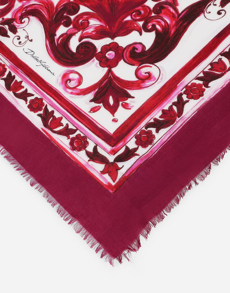 Dolce&Gabbana Majolica-print modal and cashmere square scarf (140 x 140) Multicolor FS209AGDBS6