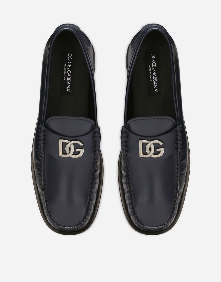 Dolce & Gabbana Brushed calfskin loafers Blue A30248AQ237