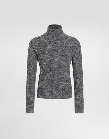 Dolce & Gabbana Wool turtleneck Grey GXW65TJFMLE