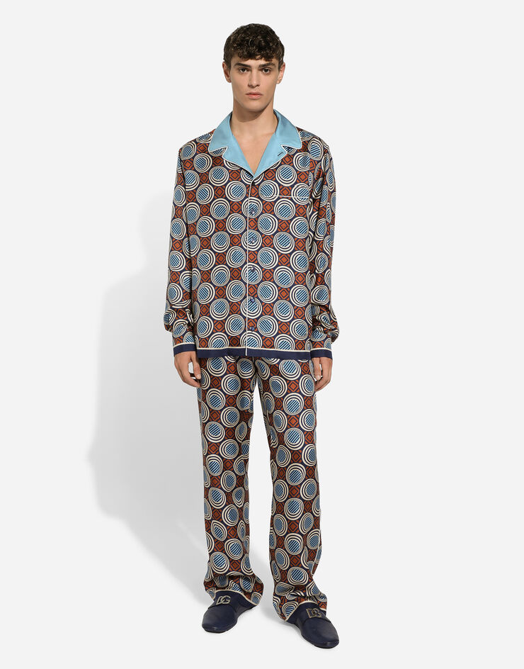 Dolce & Gabbana Printed silk pajama pants Print GVRMATHI1Q9