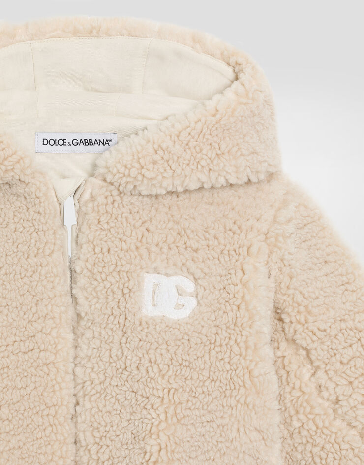 Dolce & Gabbana Faux fur jacket White L1JC37FUP7K