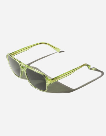 Dolce & Gabbana Mini me sunglasses Transparent lime VG400NVP171