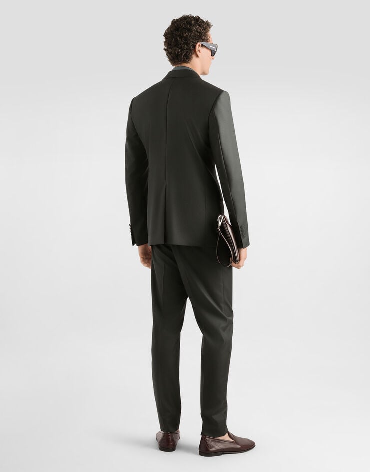 Dolce & Gabbana Double-breasted virgin wool jacket Dolce & Gabbana Double-breasted virgin wool jacket Green G2TV8TGK048