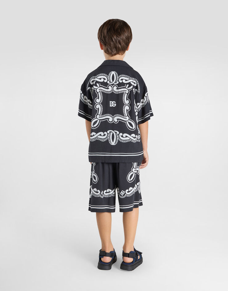 Dolce & Gabbana Batik shirt with bandanna print Print L43S81FP8F7