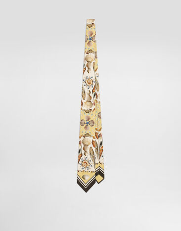 Dolce & Gabbana Shell-print tie Multicolor GT147EG0TJ1