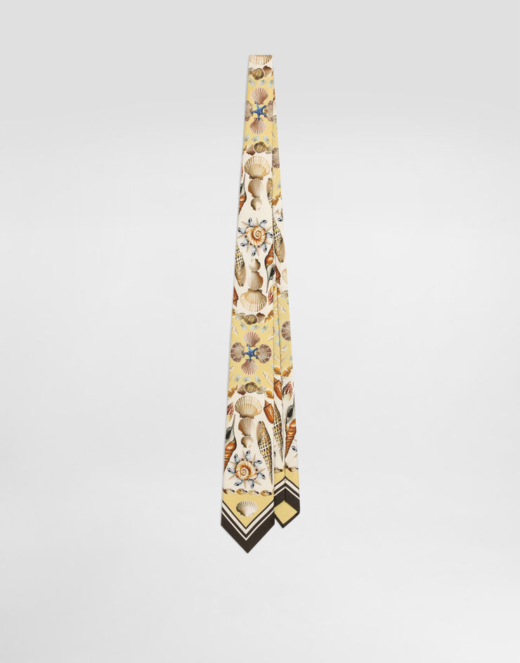 Dolce & Gabbana Shell-print tie Multicolor GT147EG0TJ1