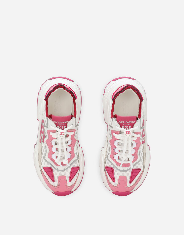 Dolce & Gabbana Mixed-materials Daymaster sneakers Pink D11242AR137