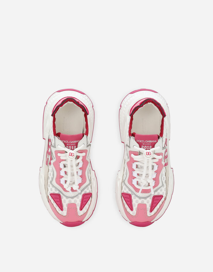 Dolce & Gabbana Sneakers Daymaster en matières mélangées Rose D11242AR137