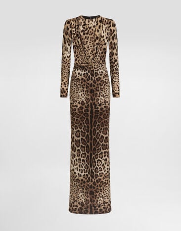 Dolce & Gabbana Leo-print charmeuse dress Dolce & Gabbana Leo-print charmeuse dress Print F612ITFSADD