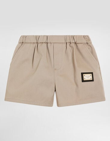 Dolce & Gabbana Gabardine bermuda shorts Beige L13Q91FUFL3