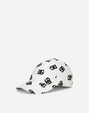 Dolce & Gabbana Nylon baseball cap with DG logo White GH587AG8IP4