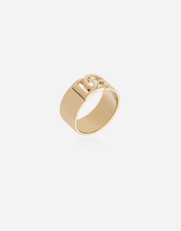 Dolce & Gabbana Anillo con logotipo DG cortado Dorado WRQ5P1W1111