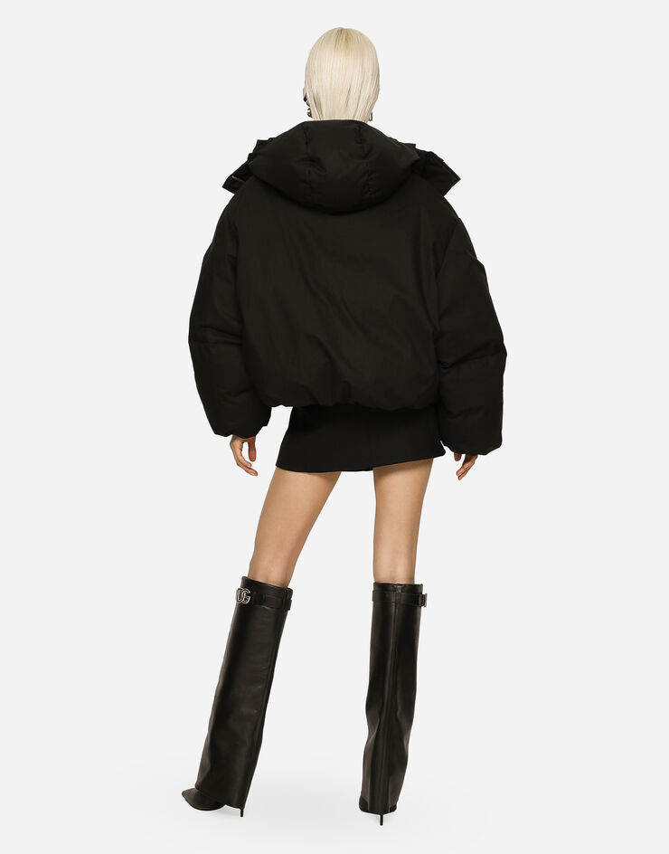 Dolce & Gabbana 쇼트 나일론 재킷 블랙 F9R12TGDBVL