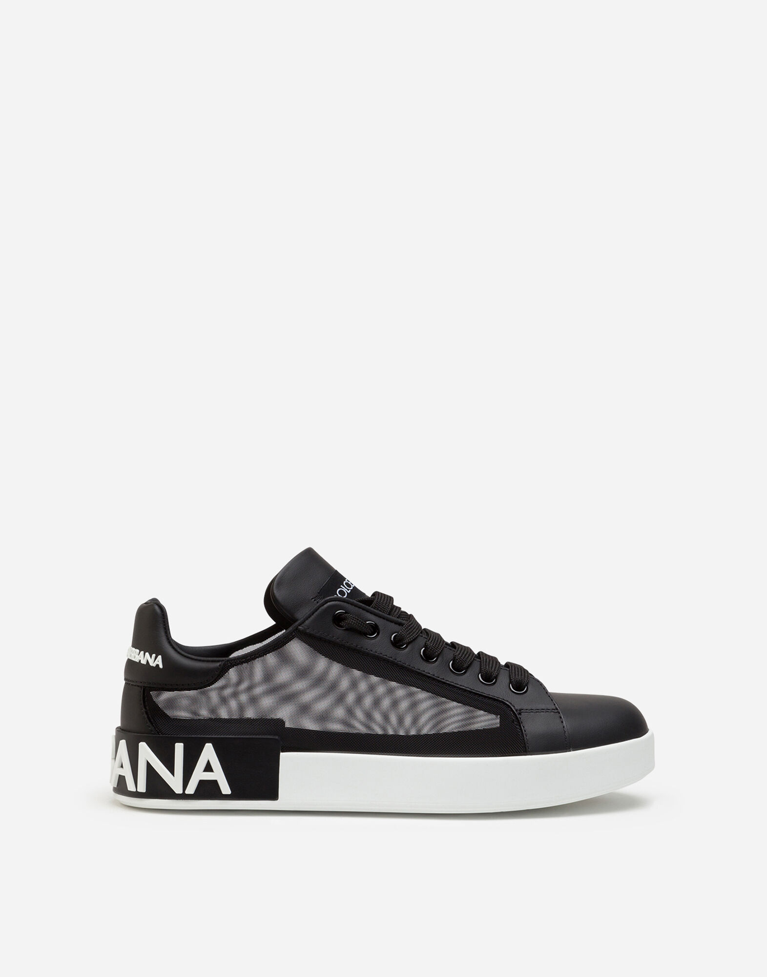 Dolce and gabbana black and white sneakers on sale