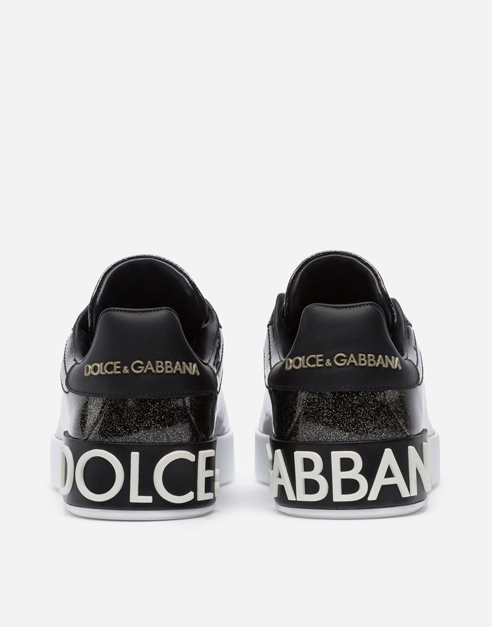 Glittery patent leather Portofino sneakers