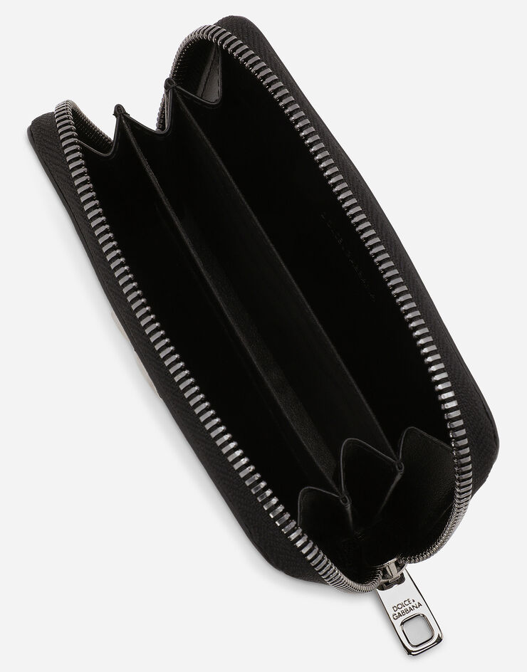 Dolce & Gabbana Calfskin nappa wallet with DG logo Black BP2522AW576