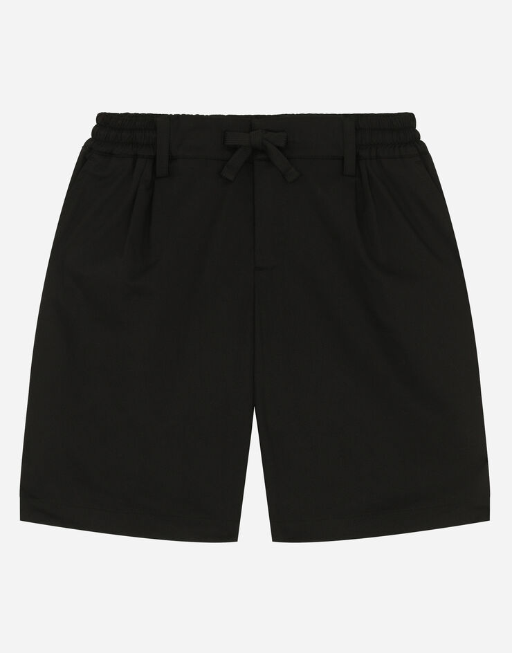 Dolce & Gabbana バミューダパンツ ギャバジン ブラック L42Q95G7M4D