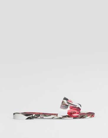 Dolce & Gabbana Mules de plage en caoutchouc Imprimé CW2215A6L05