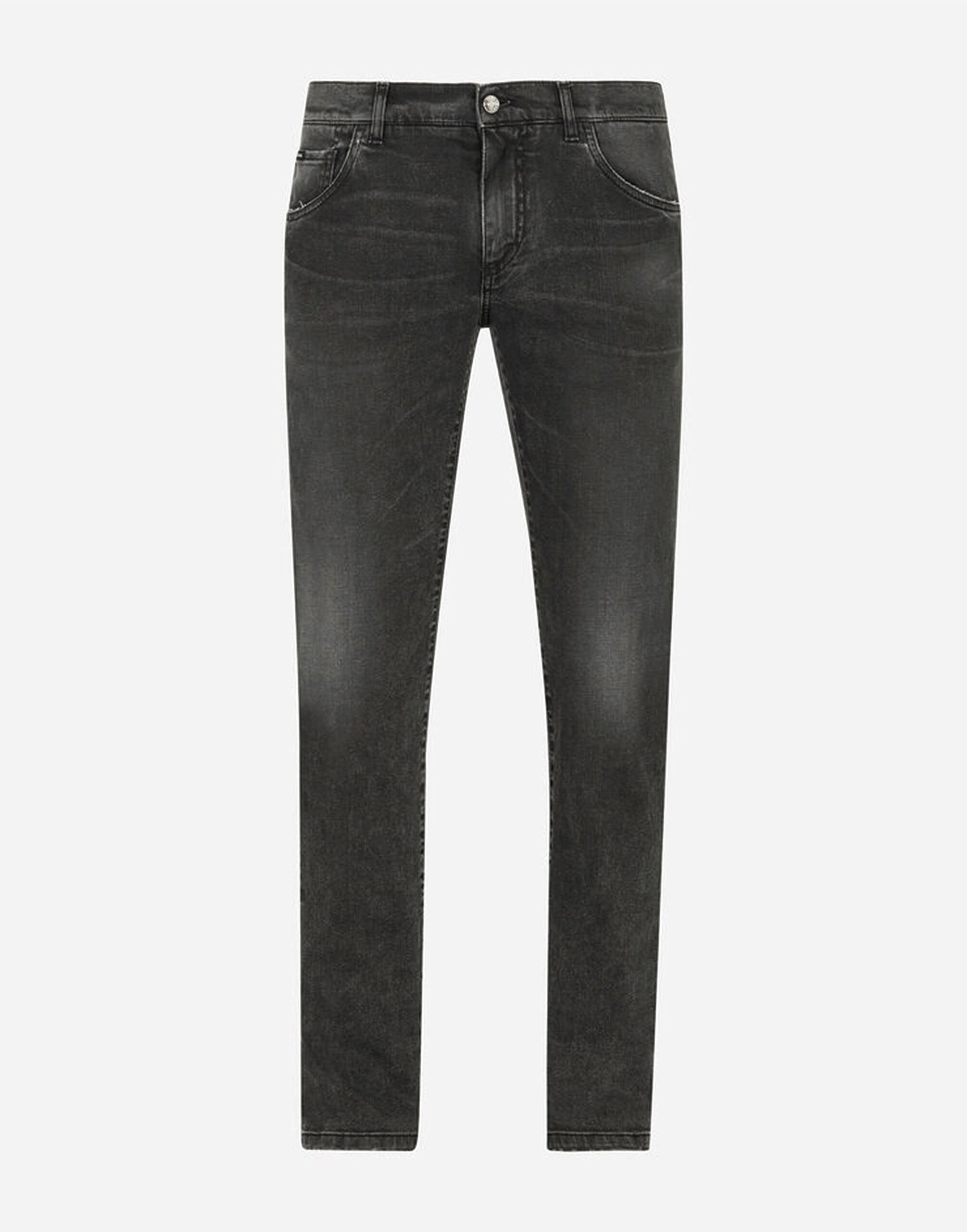 Dolce & Gabbana Gray wash skinny stretch jeans Blue GP04KDG8KF1