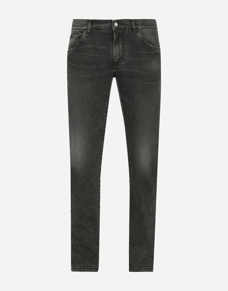 Dolce & Gabbana Jean skinny stretch gris lavé Gris GY07LDG8CO7