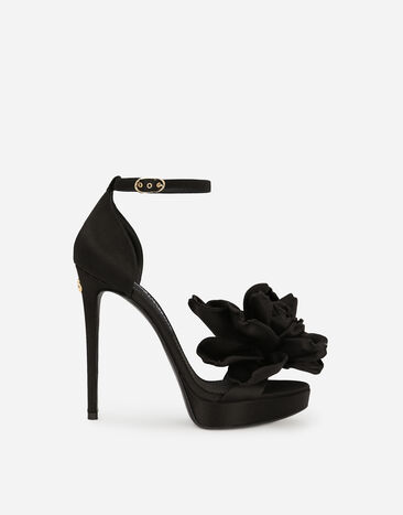 Dolce & Gabbana Satin platform sandals Print F79EFTHI1TN