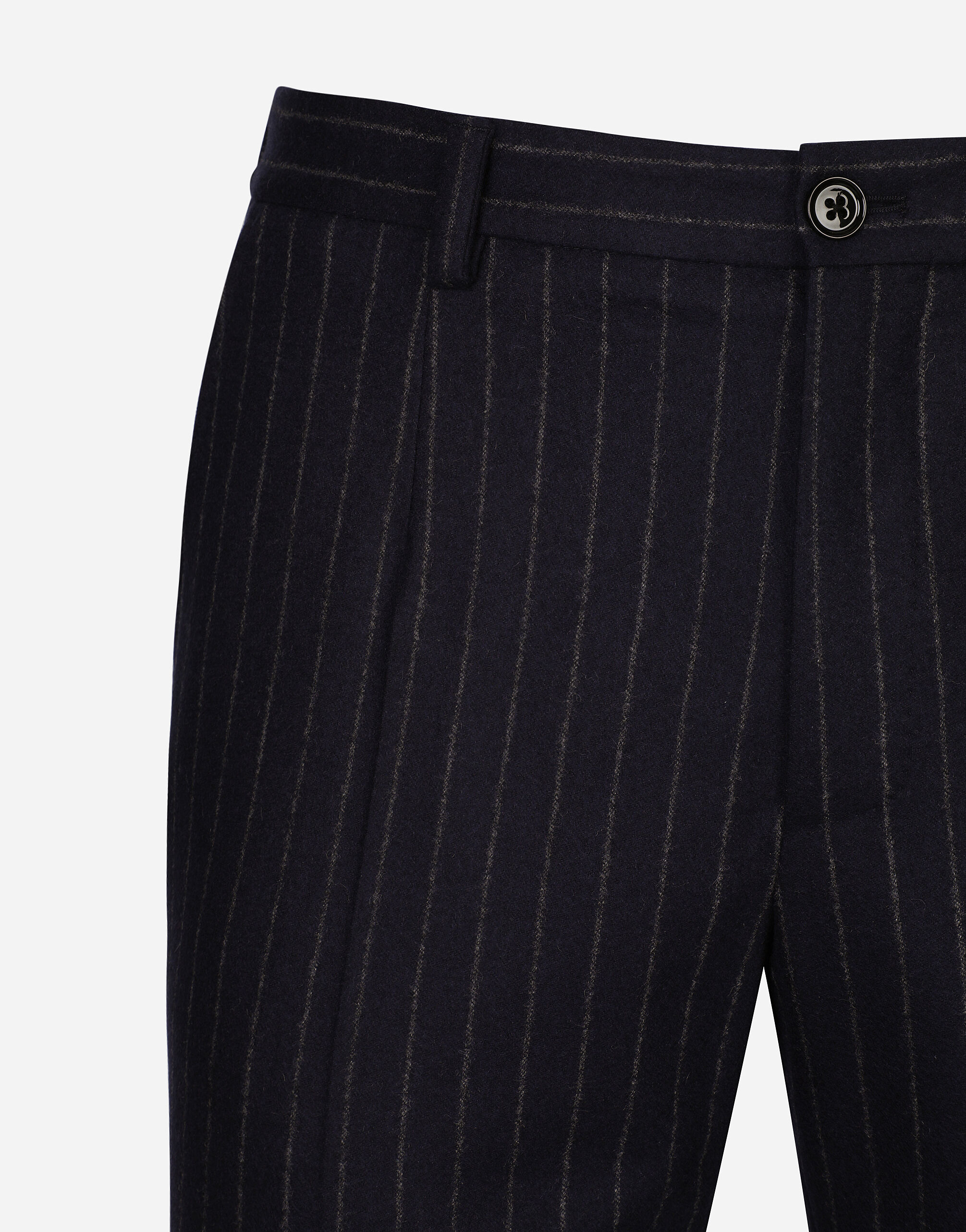 Tailored pinstripe flannel pants - thumbnail 7