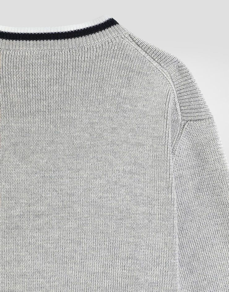 Dolce & Gabbana Solid knit sweater Grey L5KWK5JDVB7