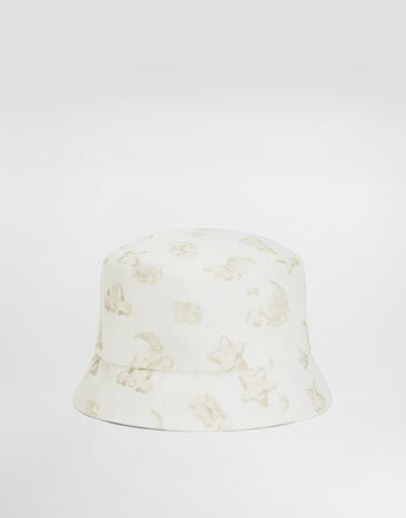 Dolce & Gabbana Fabric bucket hat with moon and stars print Print LN5H51FS4HW