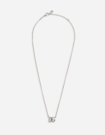Dolce & Gabbana Chain necklace with DG logo Black VG4451VP387