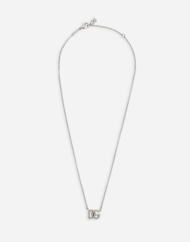 Dolce & Gabbana DG 徽标链饰项链 银 WNP1L1W1111