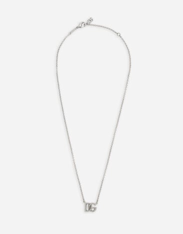 Dolce & Gabbana Chain necklace with DG logo Silver WBP1L4W1111