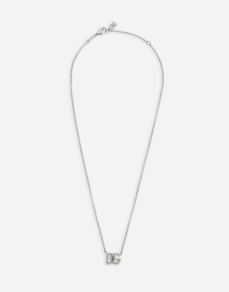 Dolce & Gabbana Chain necklace with DG logo Silver WNP1L1W1111