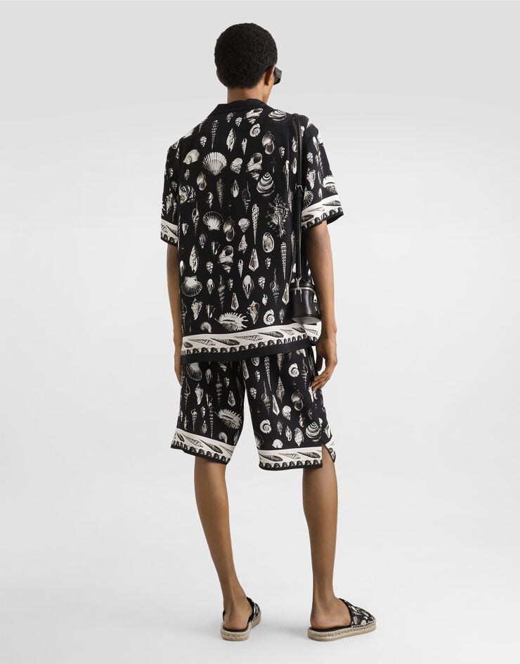 Dolce & Gabbana shell-print crêpe marocaine hawaii shirt Multicolor G5JH9THI1ZF