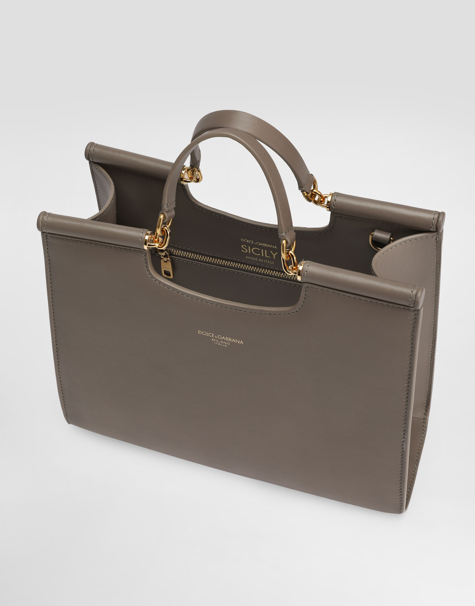 Small Sicily shopper in Grey for Women | Dolce&Gabbana® US