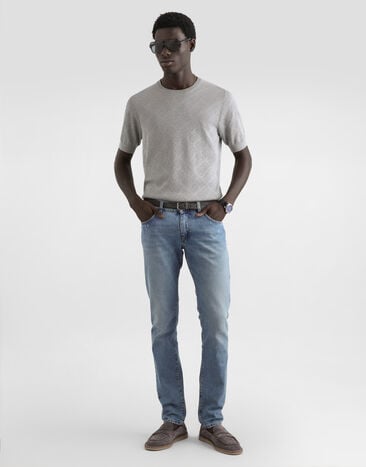 Dolce & Gabbana Hose aus Denim Multicolor GY07LDG8OJ4