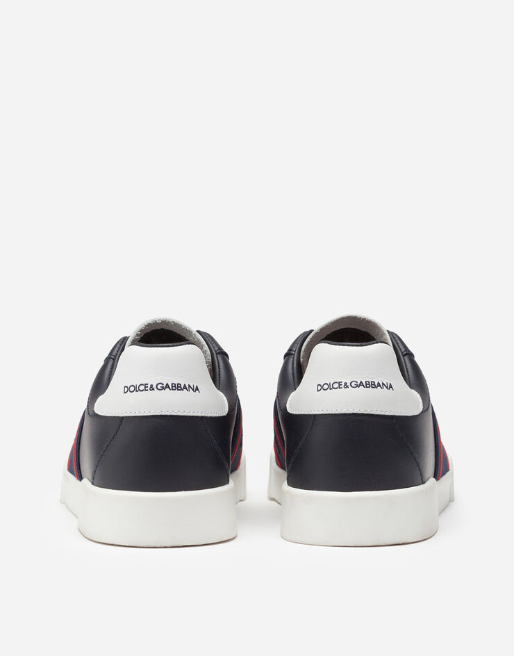 Dolce & Gabbana Sneakers Portofino light en cuir de veau avec élastique à logo Multicolore DA0793AF512