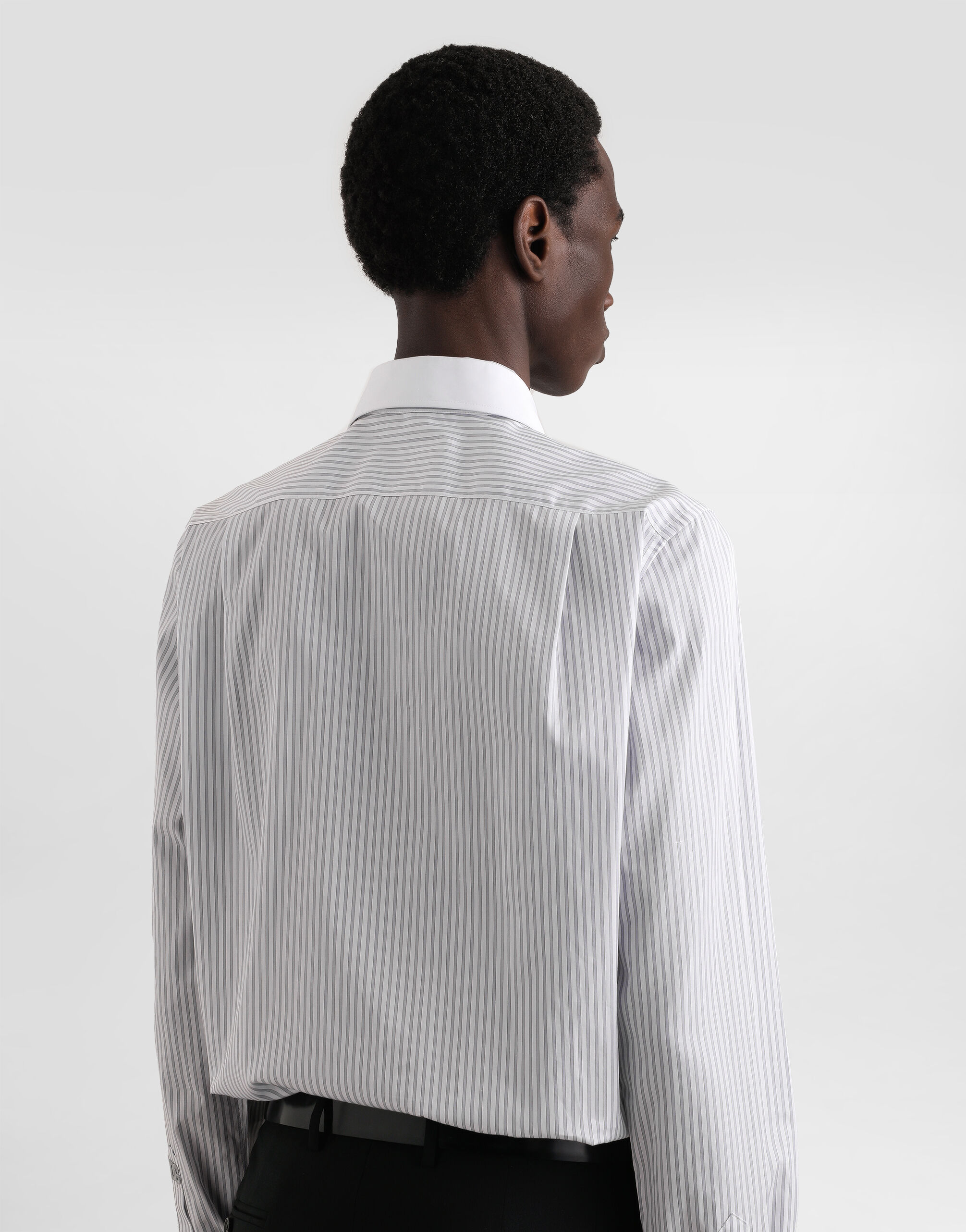 Striped poplin martini shirt in Multicolor for Men | Dolce&Gabbana® US