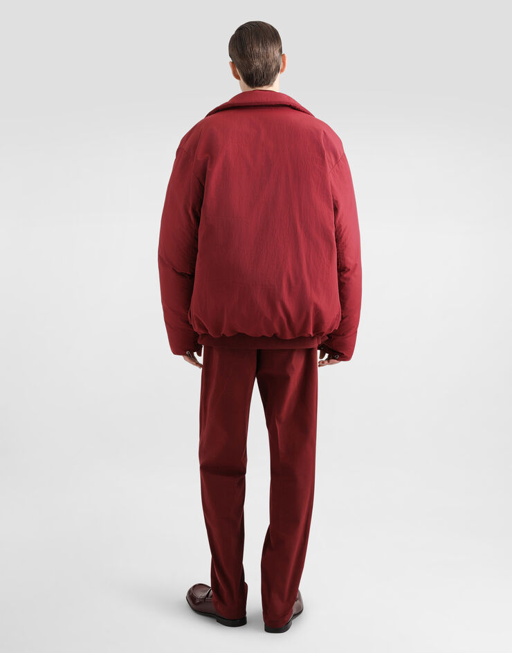 Dolce & Gabbana Tailored cotton pants Bordeaux GP0R4TFUFL3