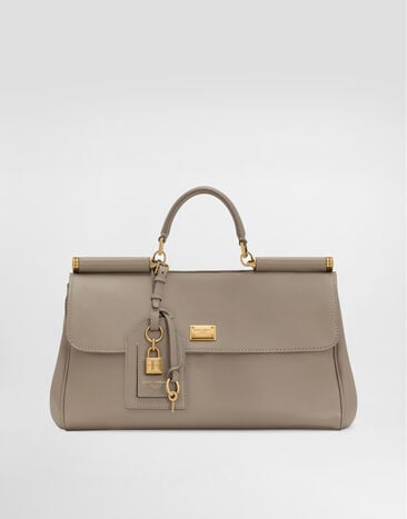 Dolce & Gabbana My Sicily handbag in plongé calfskin Beige BB7782B7321
