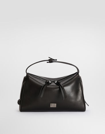 Dolce & Gabbana Vittoria tempesta calfskin shoulder bag Black BM2049AU994
