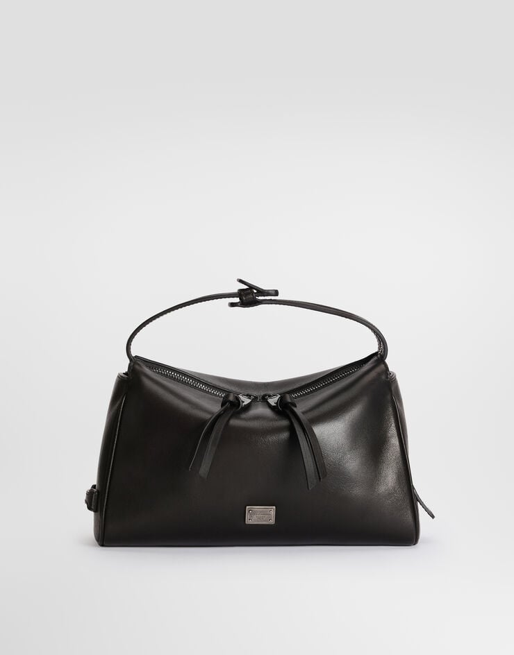 Dolce & Gabbana Vittoria tempesta calfskin shoulder bag Dolce & Gabbana Vittoria tempesta calfskin shoulder bag Black BM2049AU994