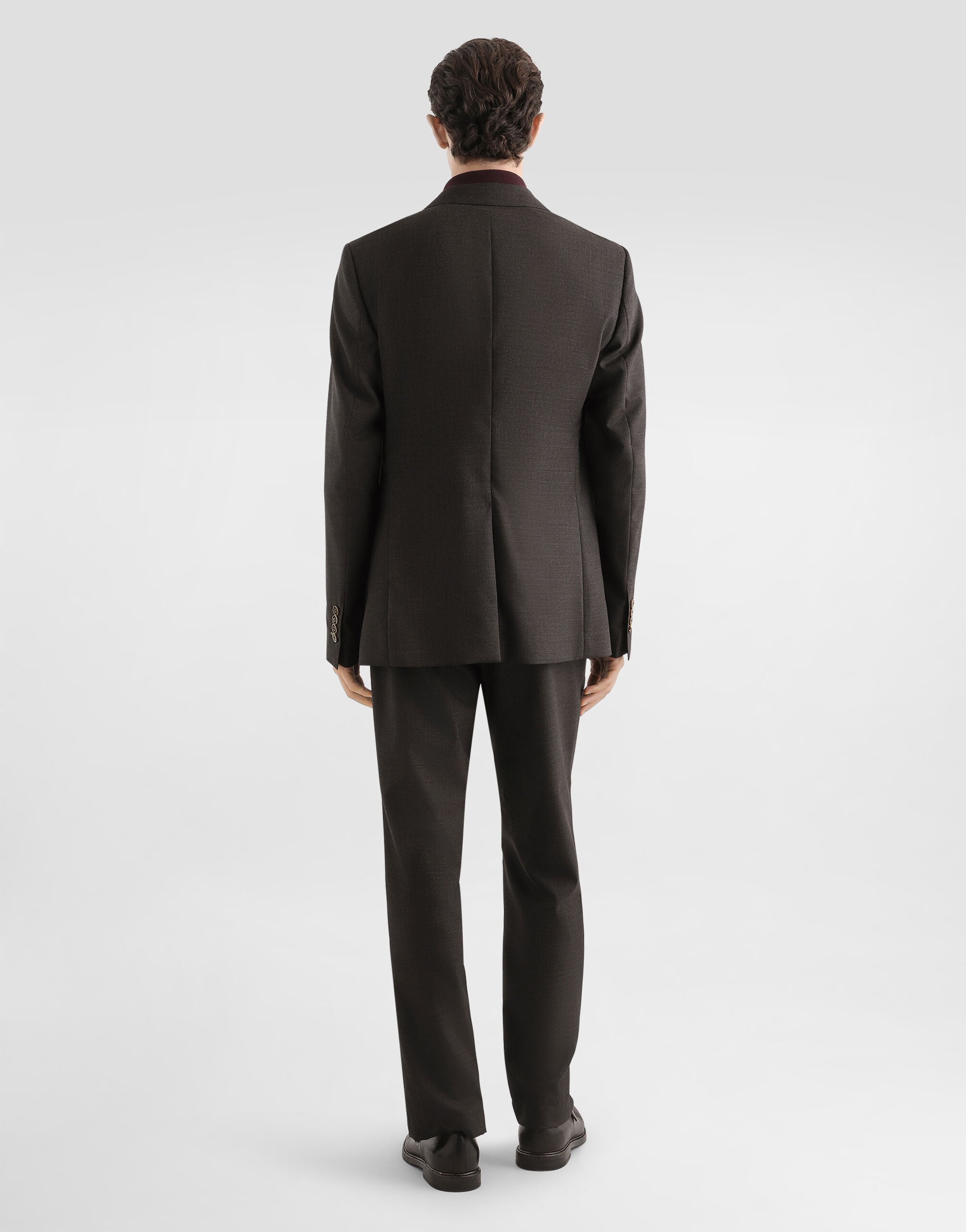 Single-breasted portofino wool canvas jacket - thumbnail 3