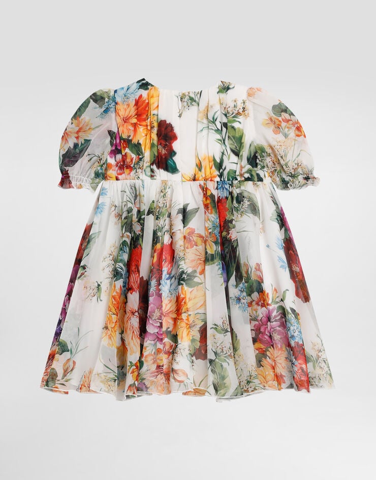 Dolce & Gabbana Flower-print chiffon dress Print L24DI2IS1ZF