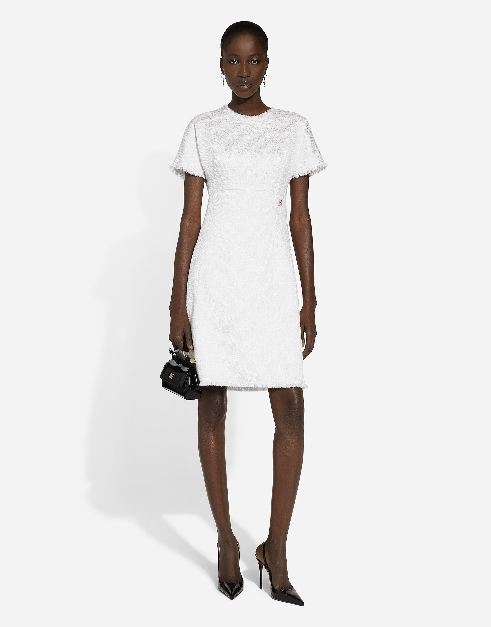 Dolce and gabbana tweed dress store