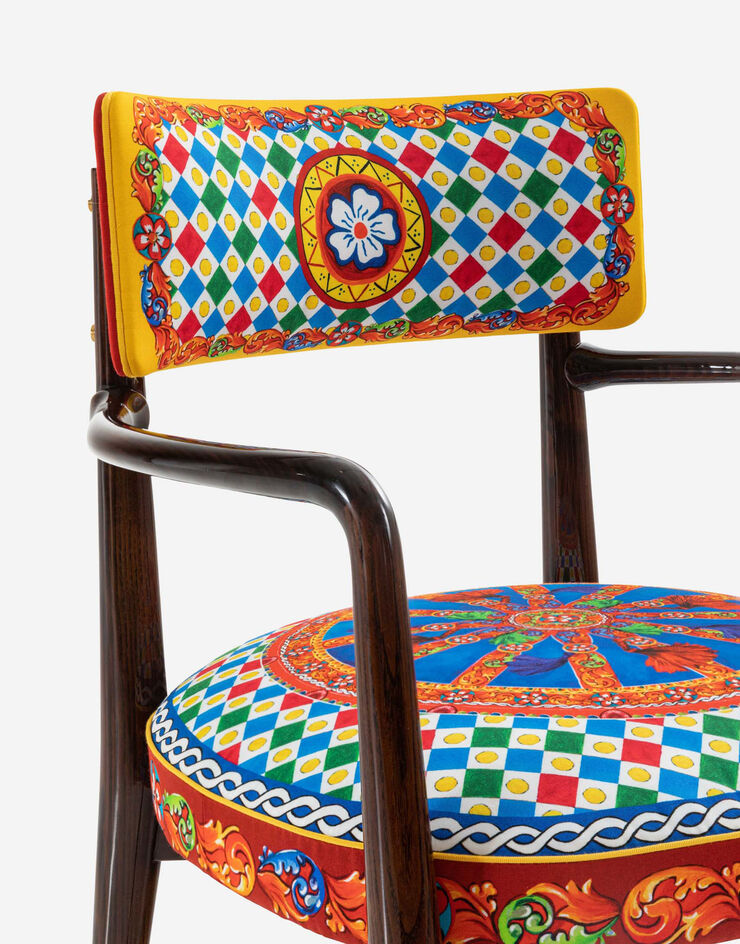 Dolce & Gabbana Gladiolo Chair Multicolor TAE041TEAA4