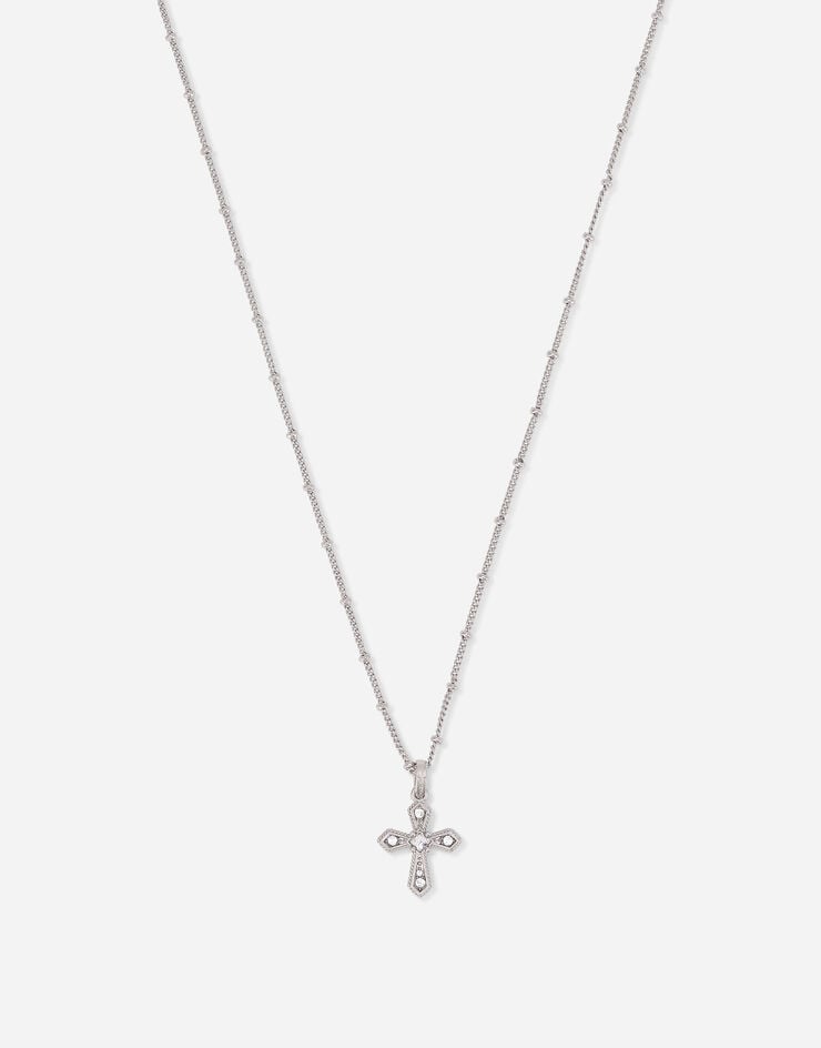 Dolce & Gabbana Ожерелье с крестом серебристый WNN7S2W1111