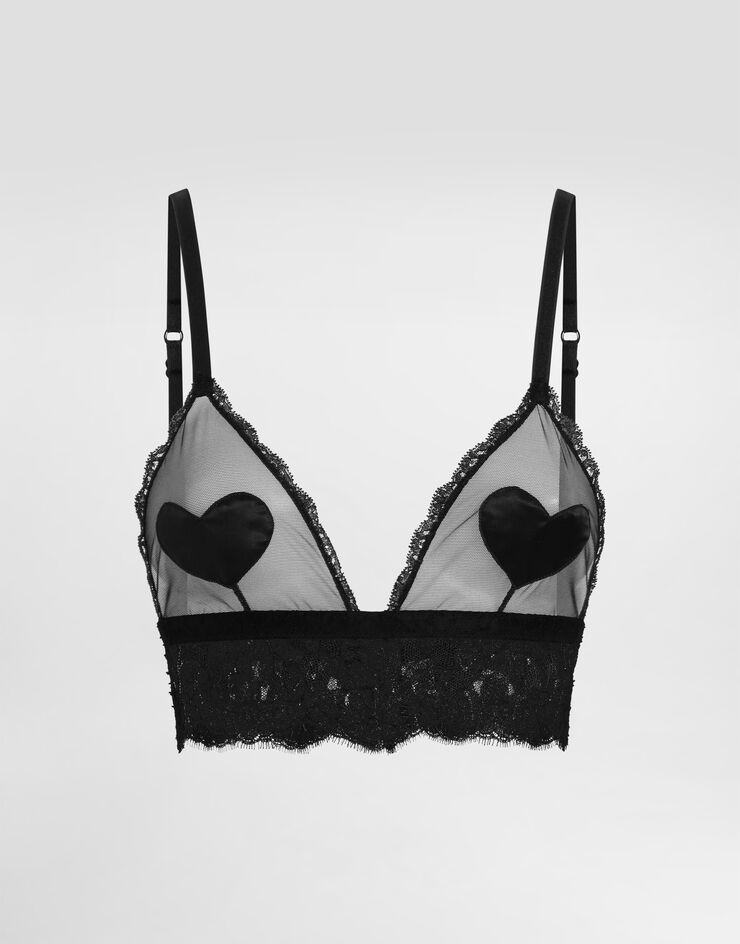 Dolce & Gabbana Tulle and lace bra Dolce & Gabbana Tulle and lace bra Black O1D09TON0CL