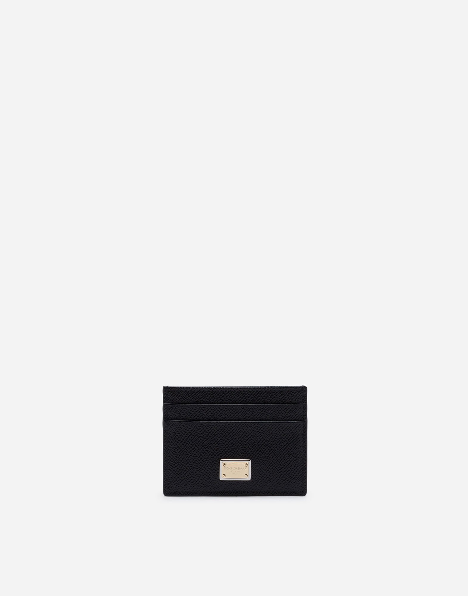 Dolce & Gabbana Calfskin card holder Black BI0770A1001