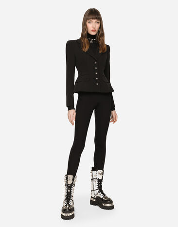 Dolce & Gabbana Technical gabardine Dolce jacket Black F26DYTFURLI