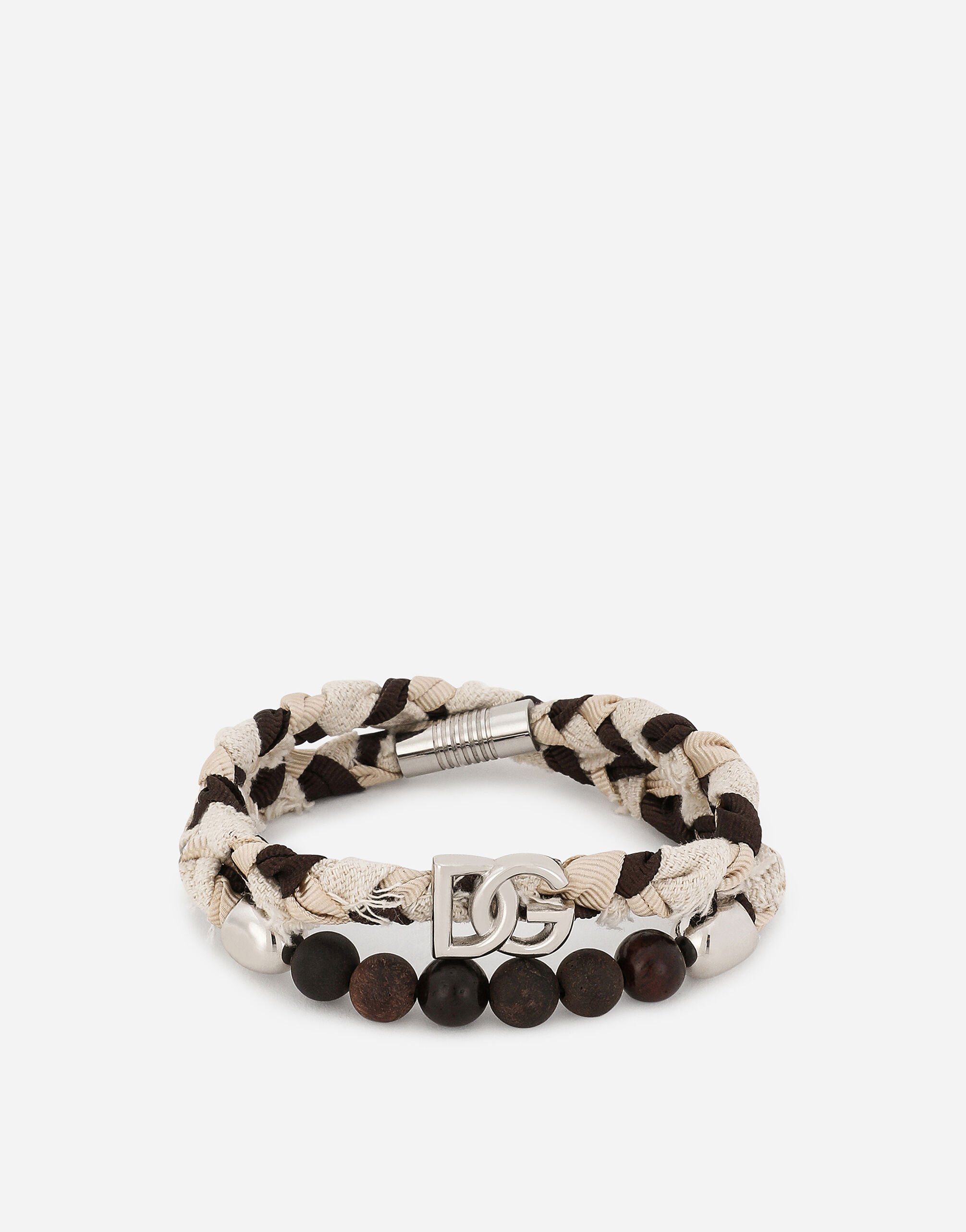 Dolce & Gabbana Pulsera trenzada Plateado WRQ5P1W1111